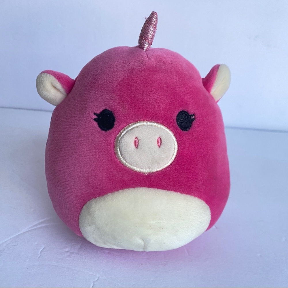 Squishmallows ZOE the UNICORN PIG Hot Pink Plush 5" Kellytoy Soft Kawaii